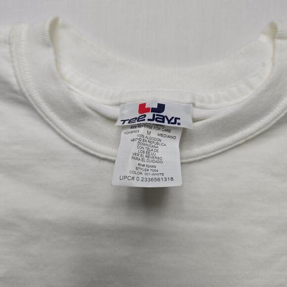 VIntage Irish Shirt White Medium Funny Kiss Me Im Irish Humor Tee - Picture 3 of 7